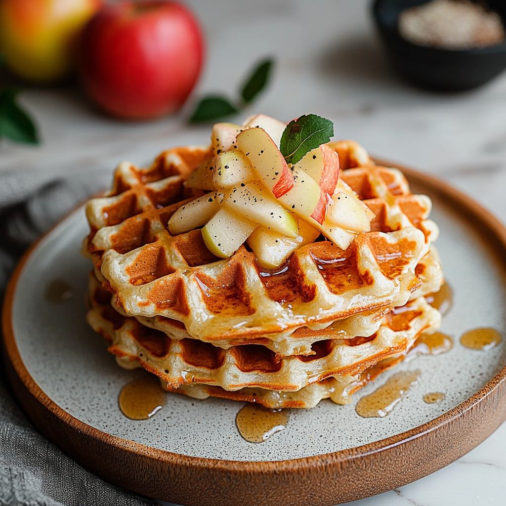 Paleo Apple Waffles