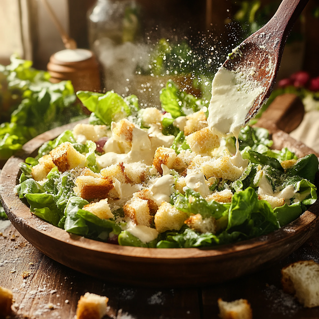 Caesar Salad Fresh Ingredients