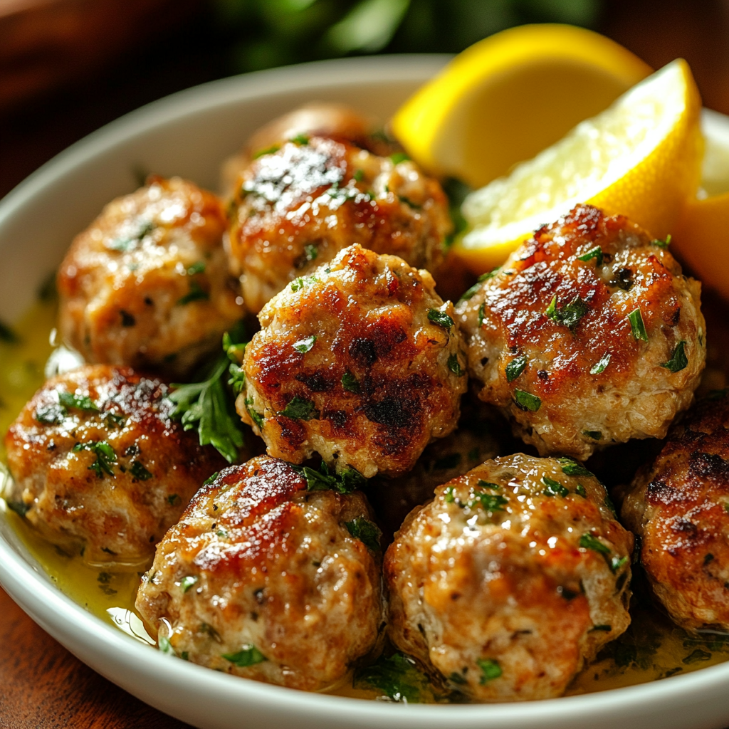 Greek Chicken Meatballs