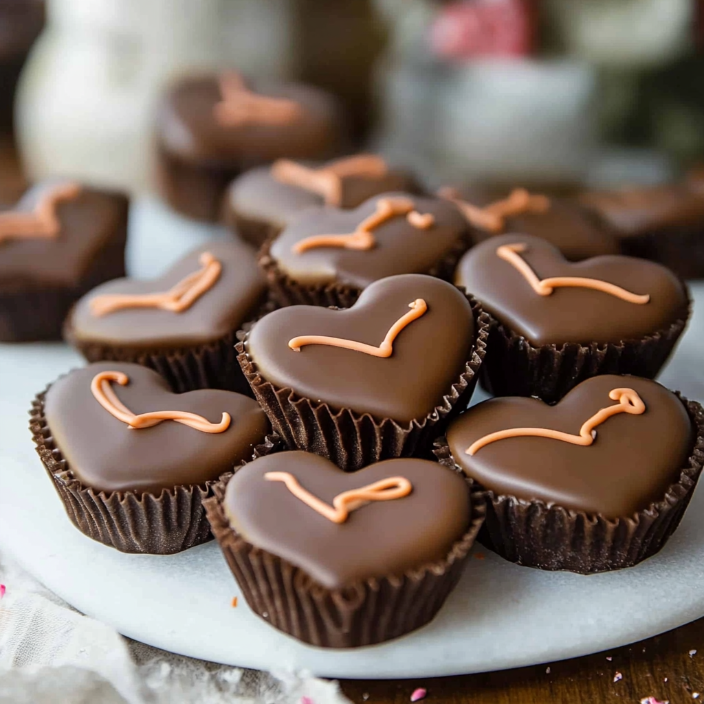 Homemade Reese's Valentine's Hearts