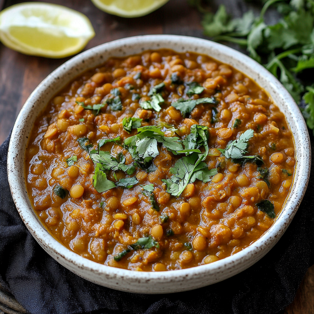 Healthy Lentil Curry Dish