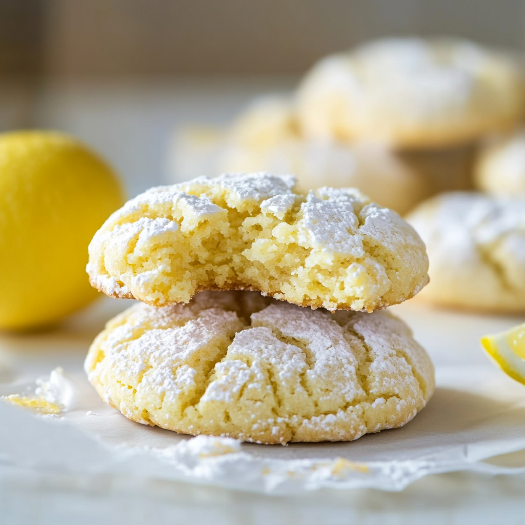 Lemon Crinkle Cookies