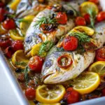 Mediterranean Baked Fish Freshly Made