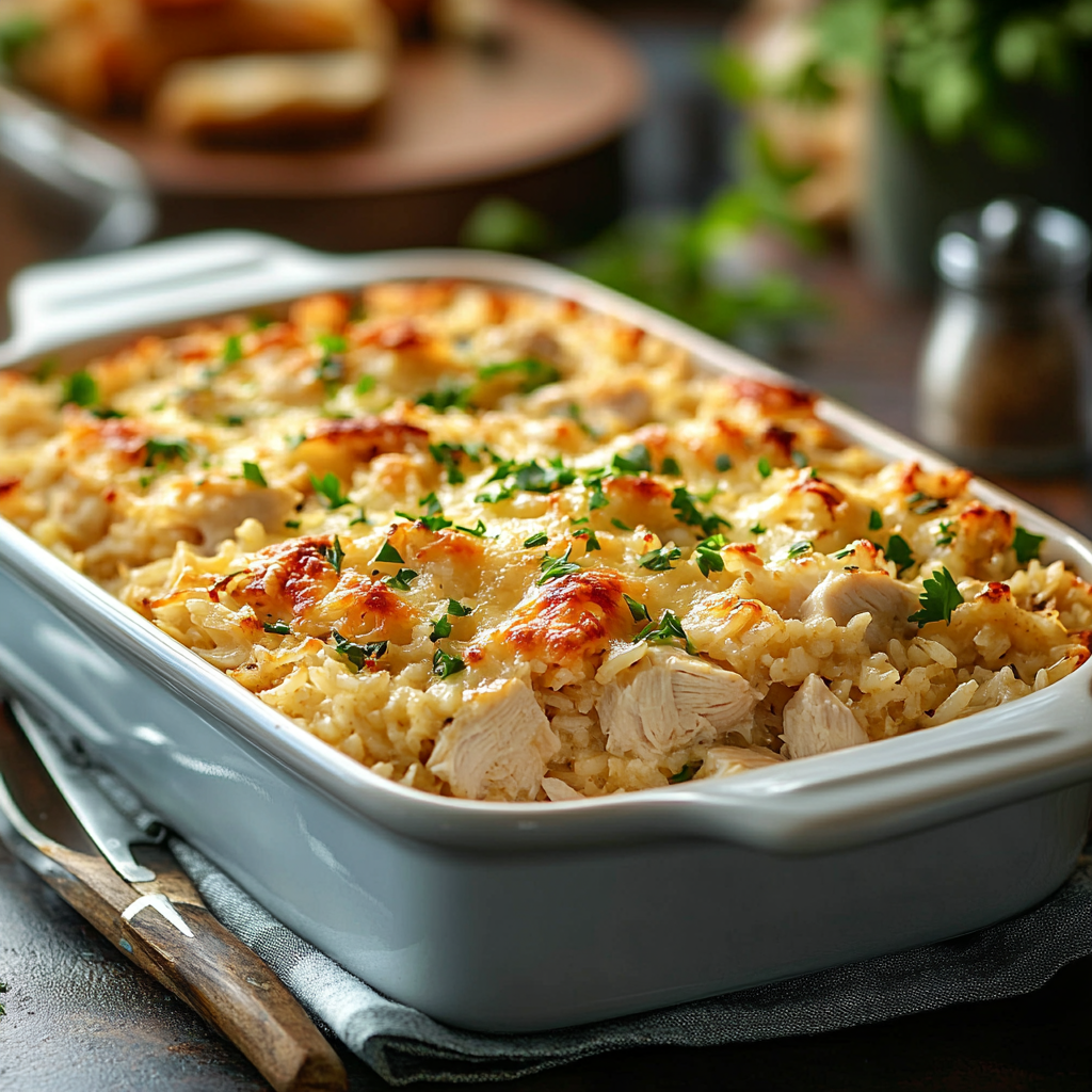 Chicken and Rice Casserole Dish