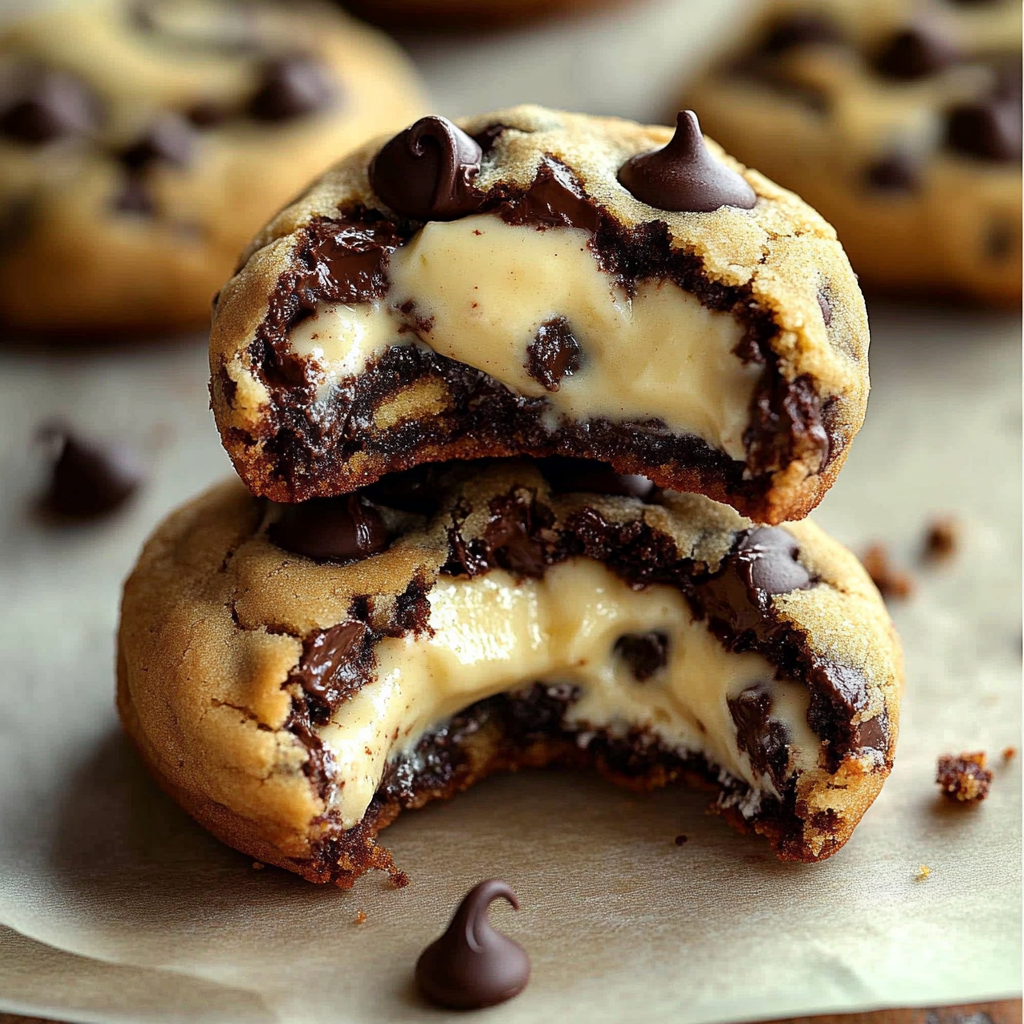 Cheesecake Stuffed Chocolate Chip Cookies