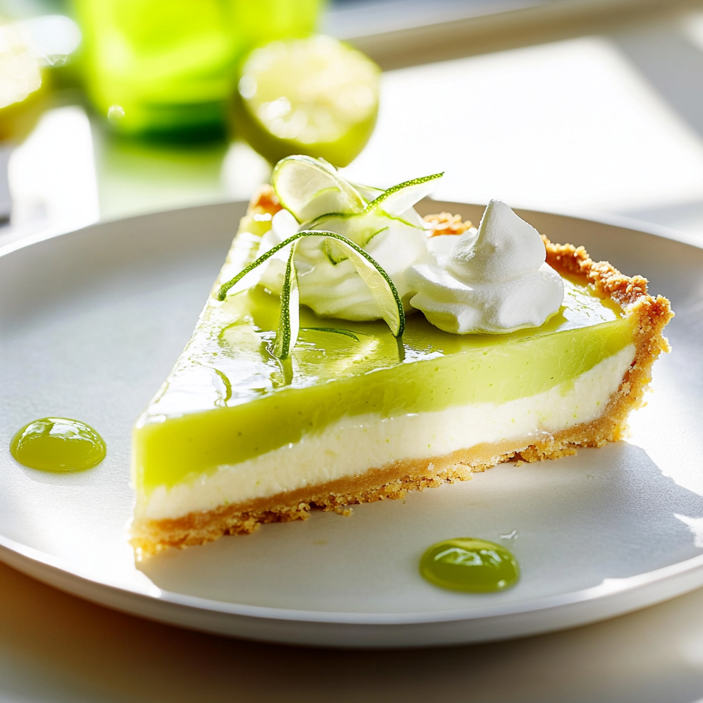Delicious Key Lime Pie Slice