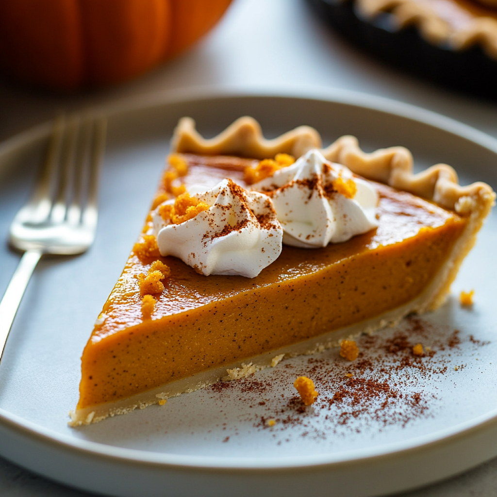 Classic Pumpkin Pie Slice