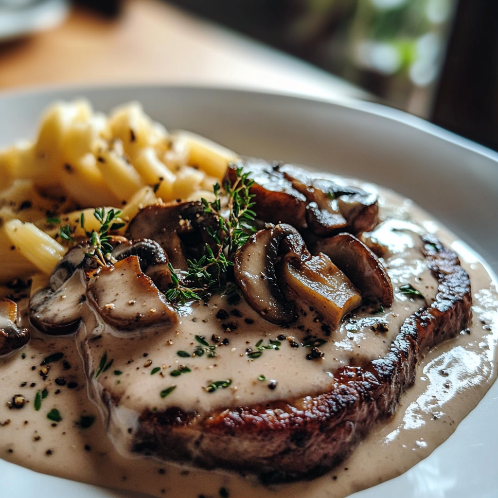 Creamy Mushroom Sauce for Steak