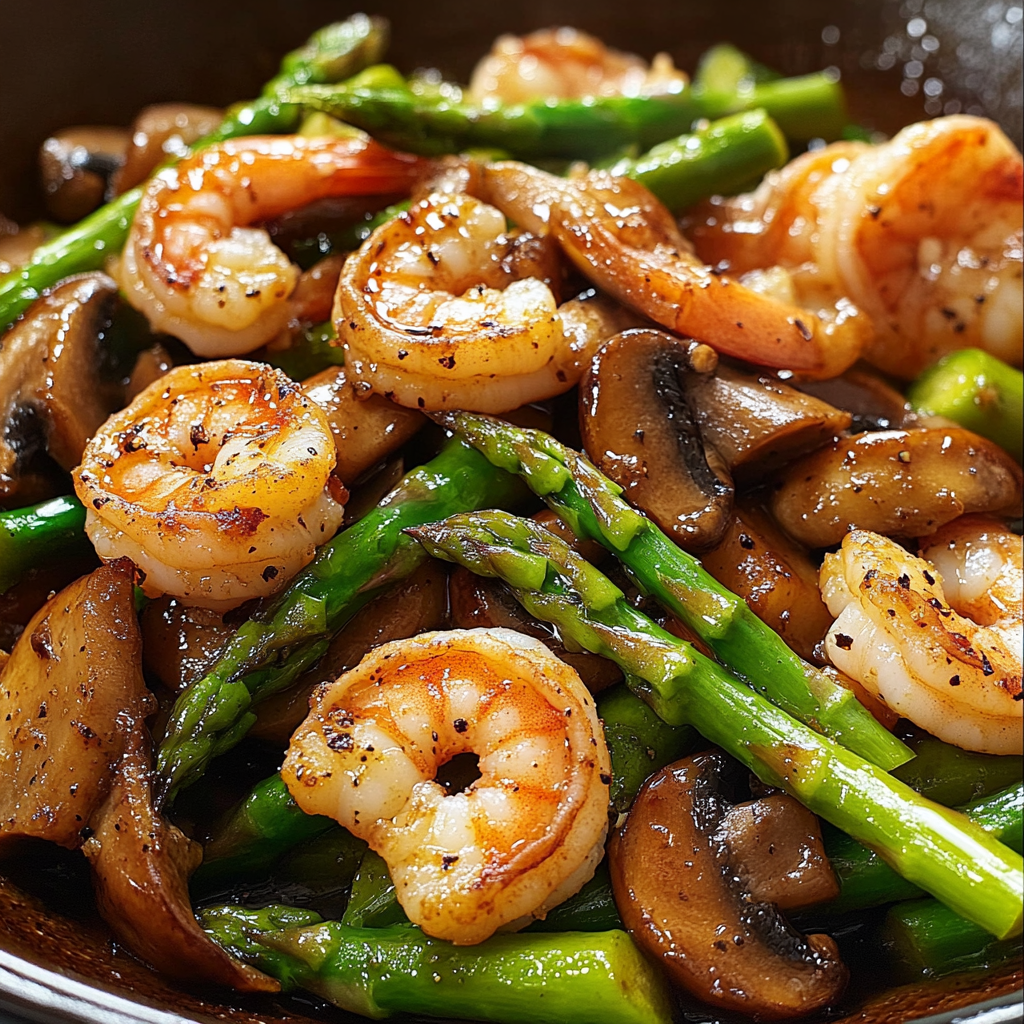 Shrimp and Asparagus Stir-Fry