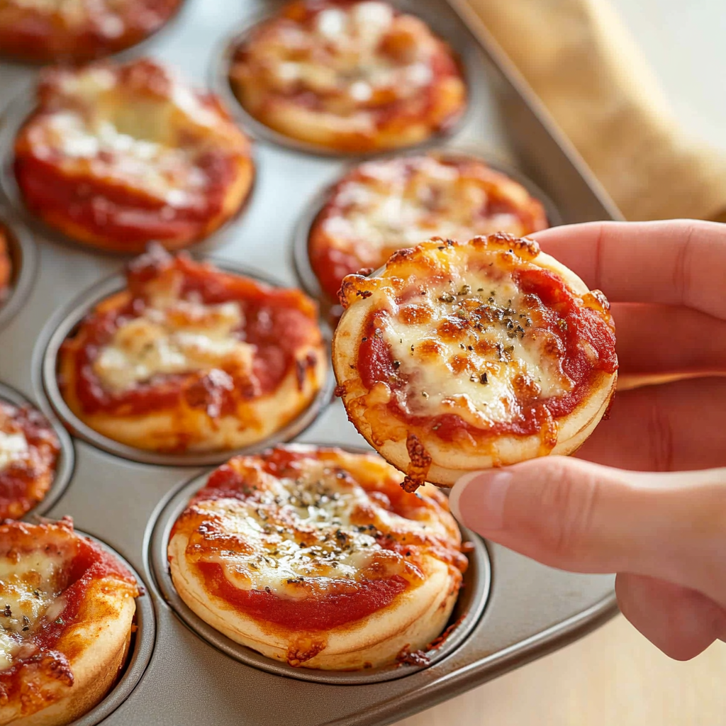 Muffin Tin Pizza Bombs