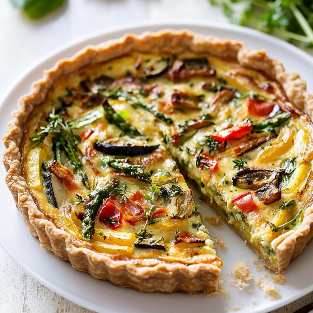 Spring Vegetable Quiche