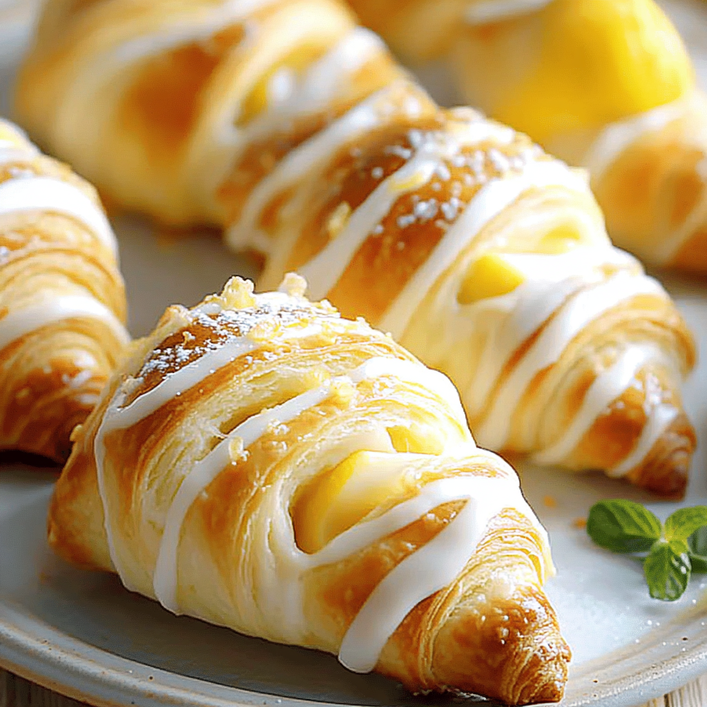 Lemon Cheesecake Crescent Rolls