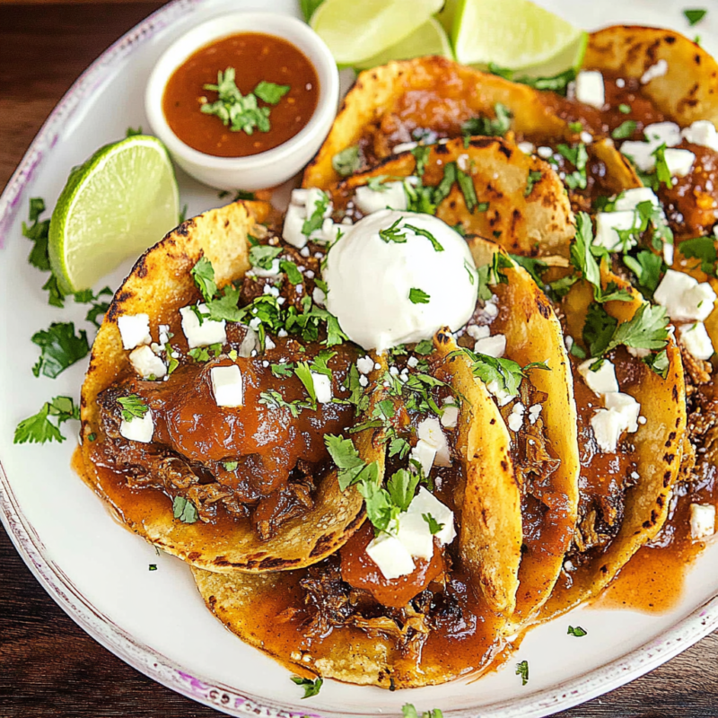 Birria Tostada Stacks - Homechefrecipes