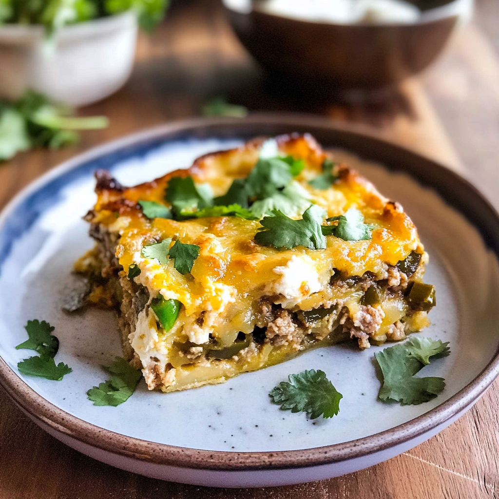 Chile Relleno Breakfast Casserole