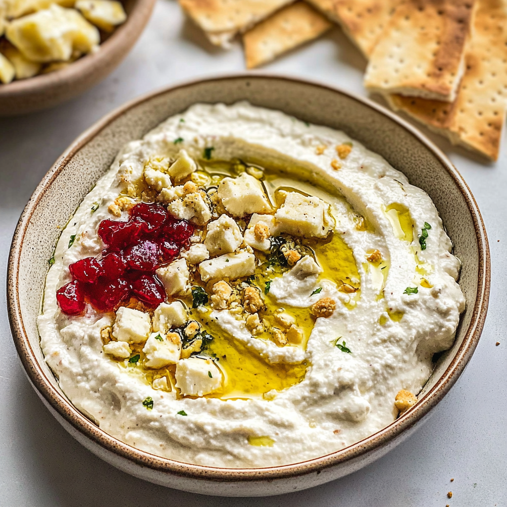 Creamy Whipped Feta Dip with Hot Honey