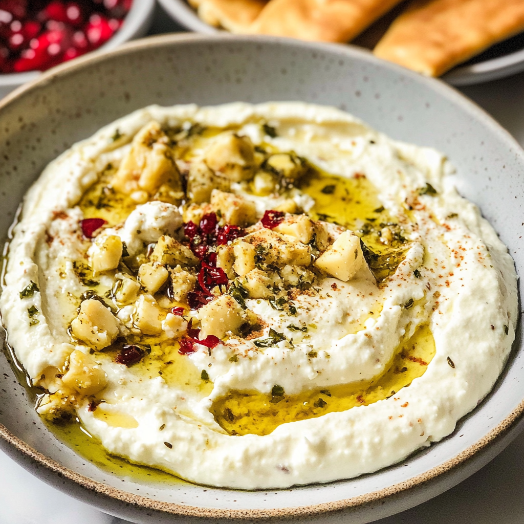 Creamy Whipped Feta Dip with Hot Honey