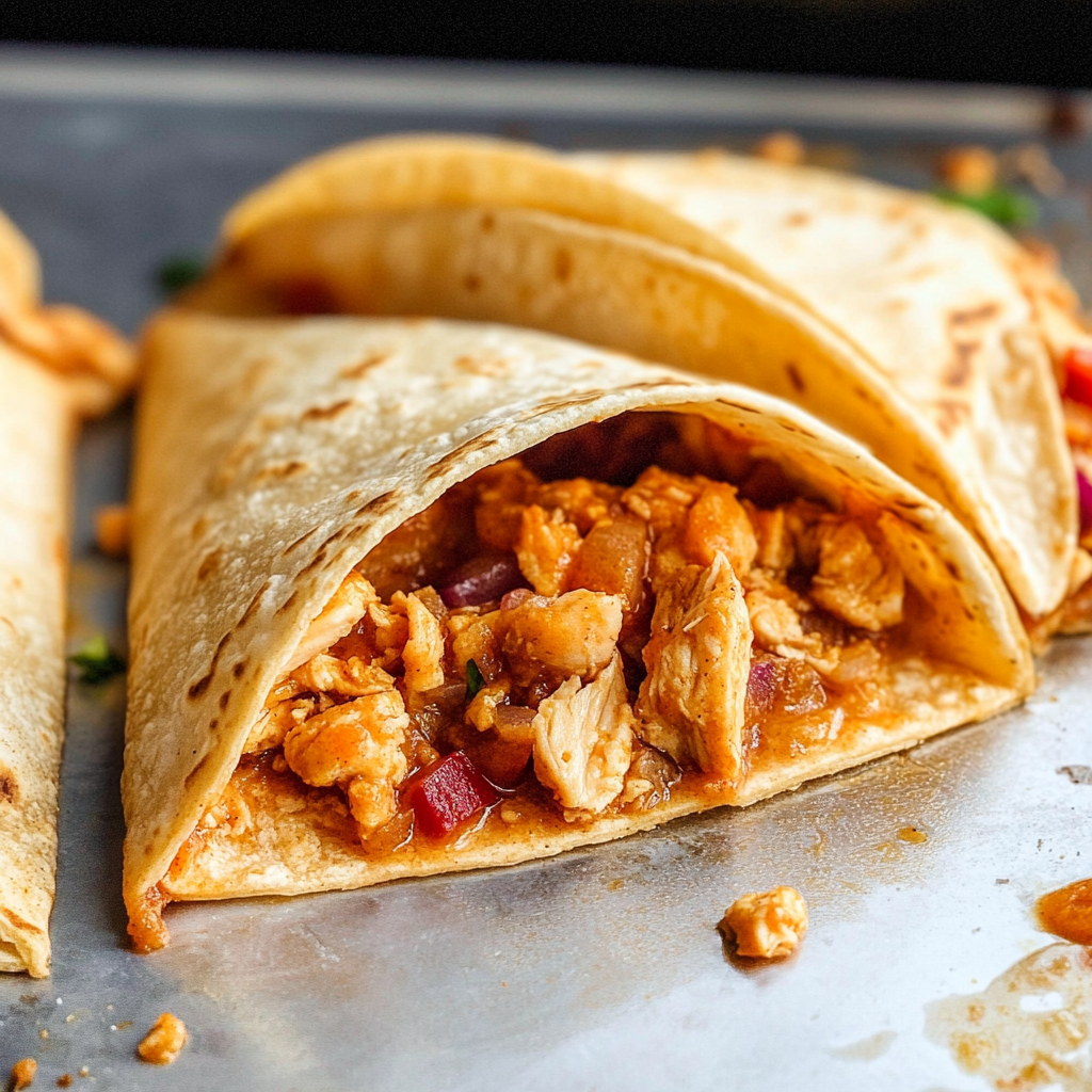 Crispy Baked Chicken Tacos for Two
