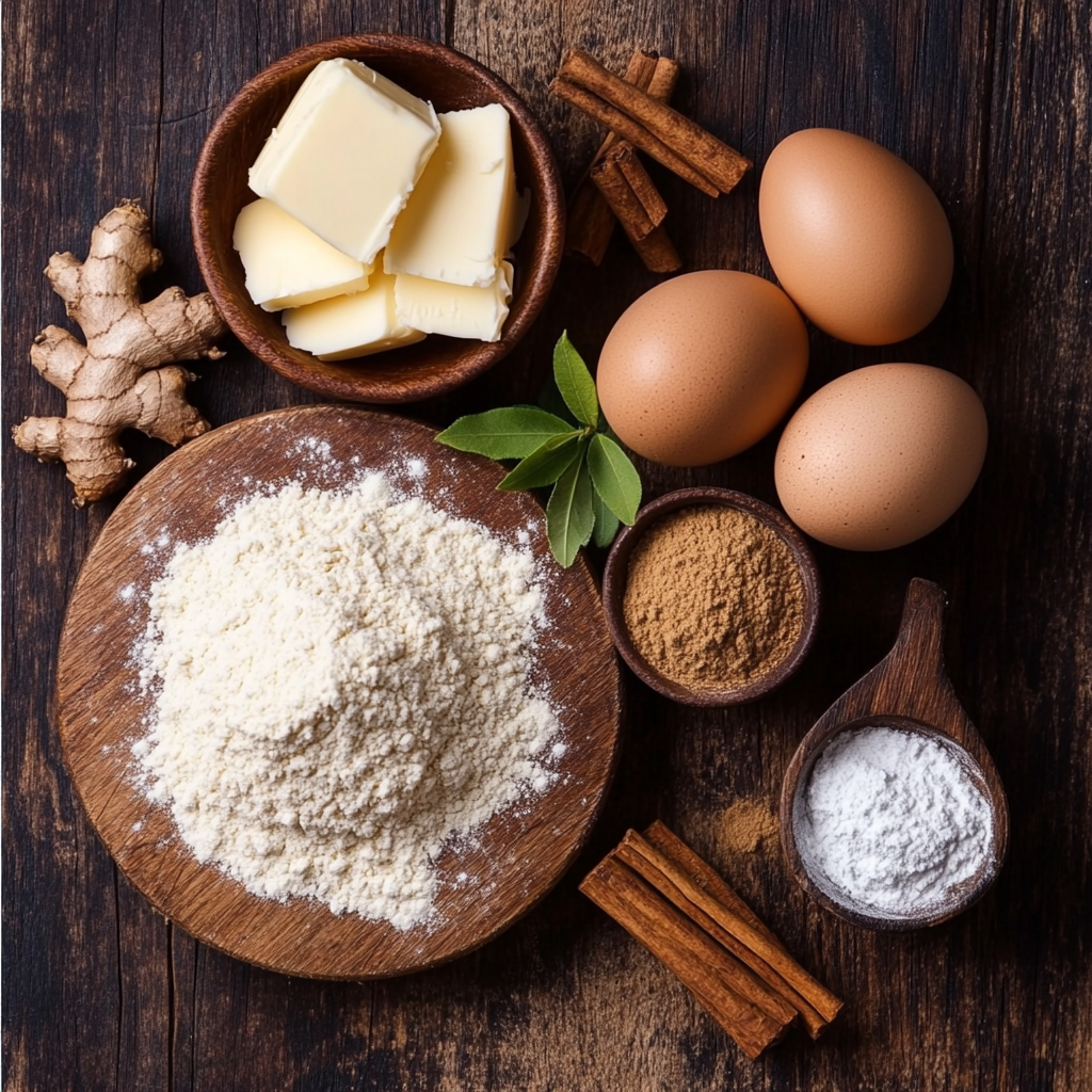 Gingerbread Cookie Cups ingredients