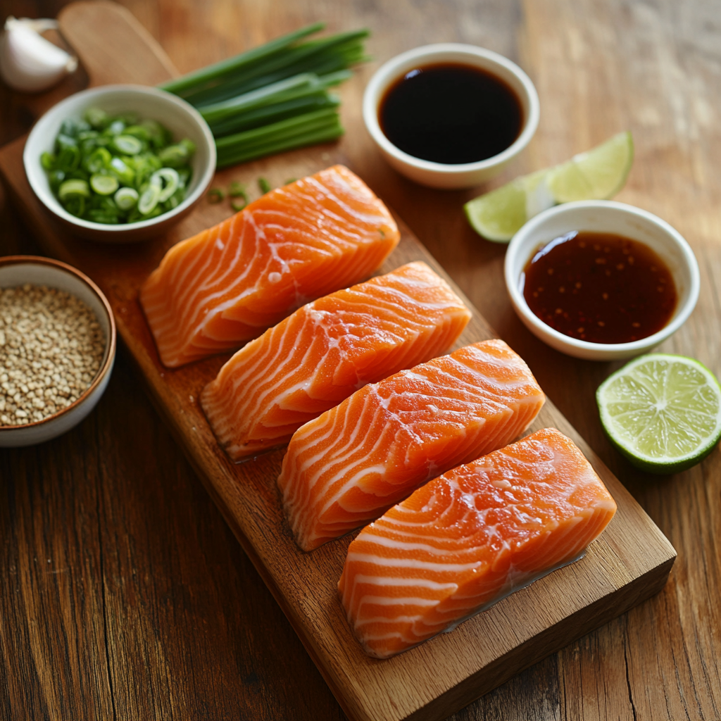Gochujang Glazed Salmon ingredients