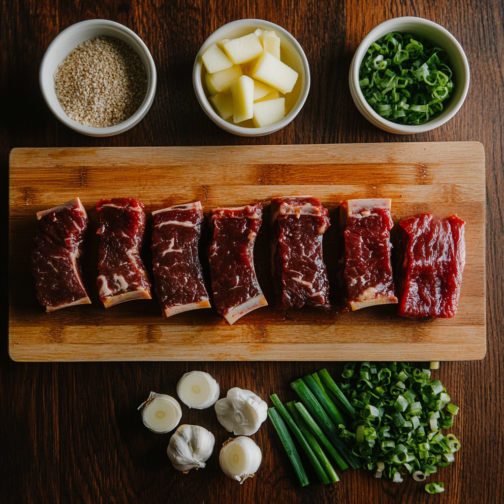 Grilled Kalbi Short Ribs ingredients