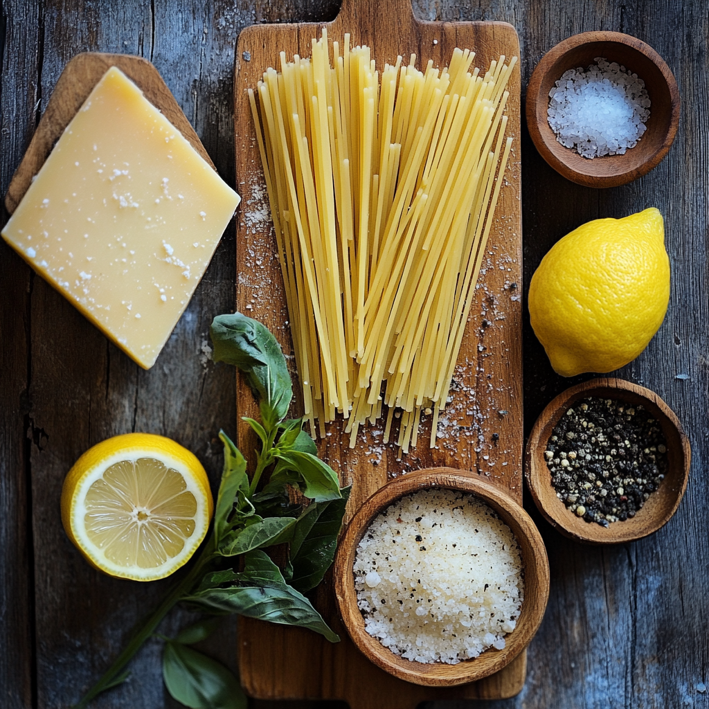Lemon Cacio E Pepe ingredients