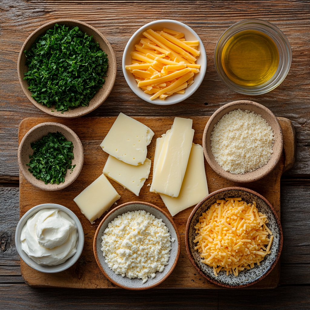 Mini Football Cheese Balls ingredients