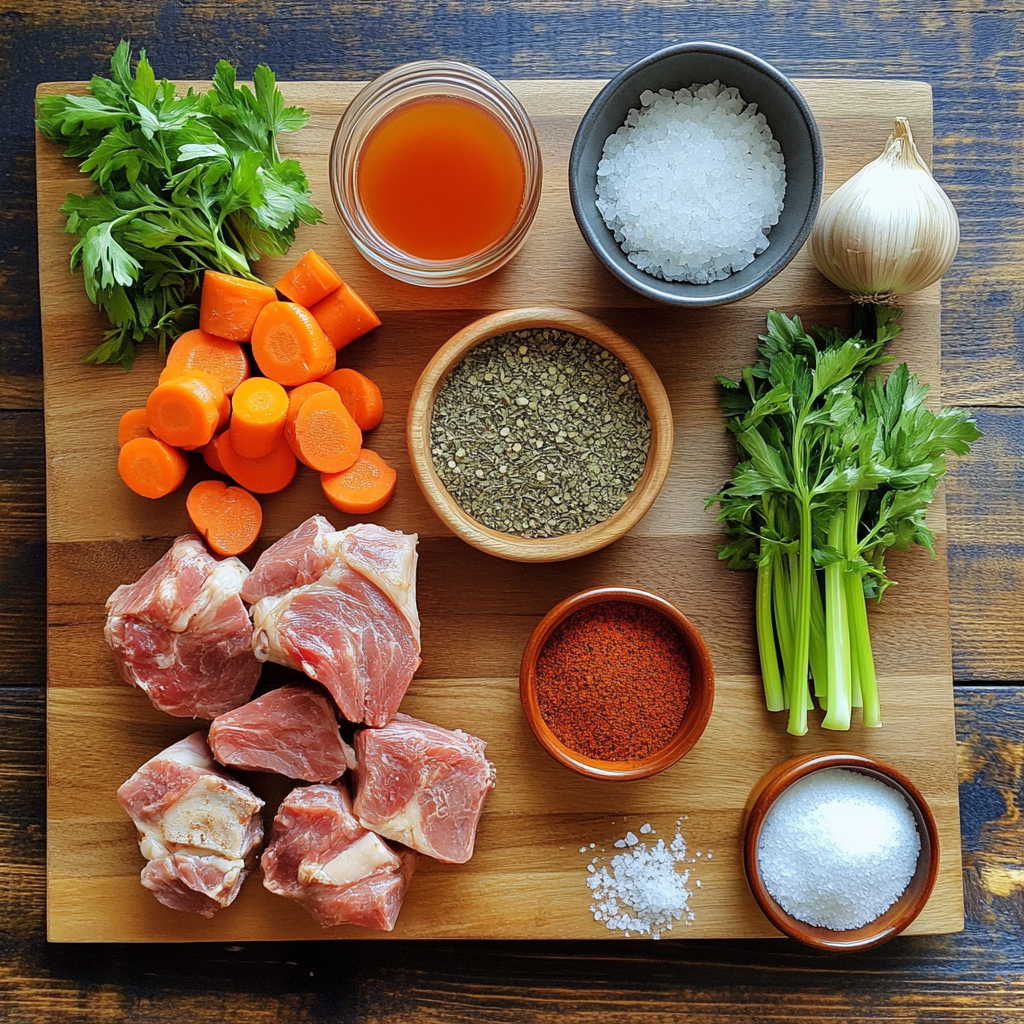 Osso Buco ingredients
