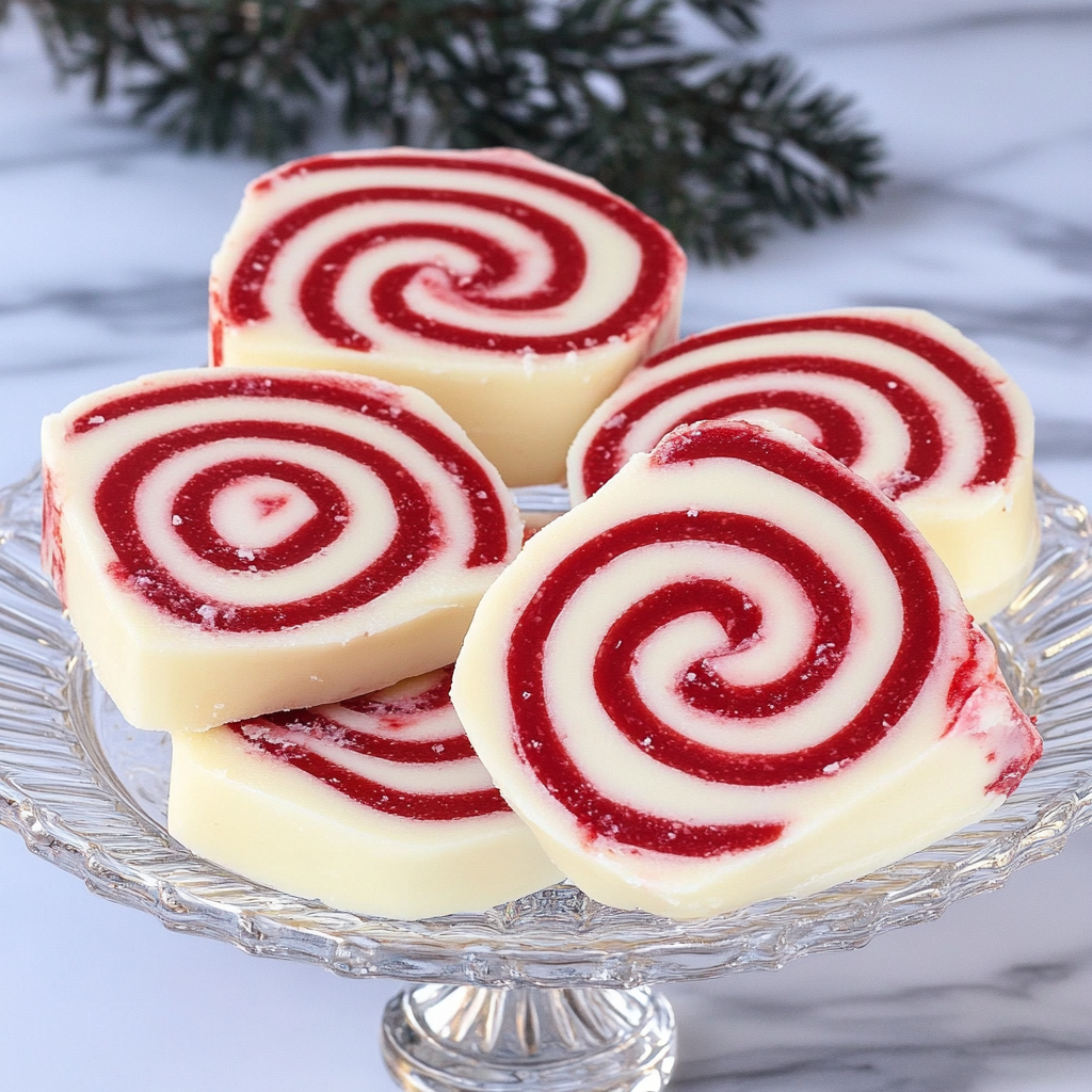 Peppermint Fudge Pinwheels