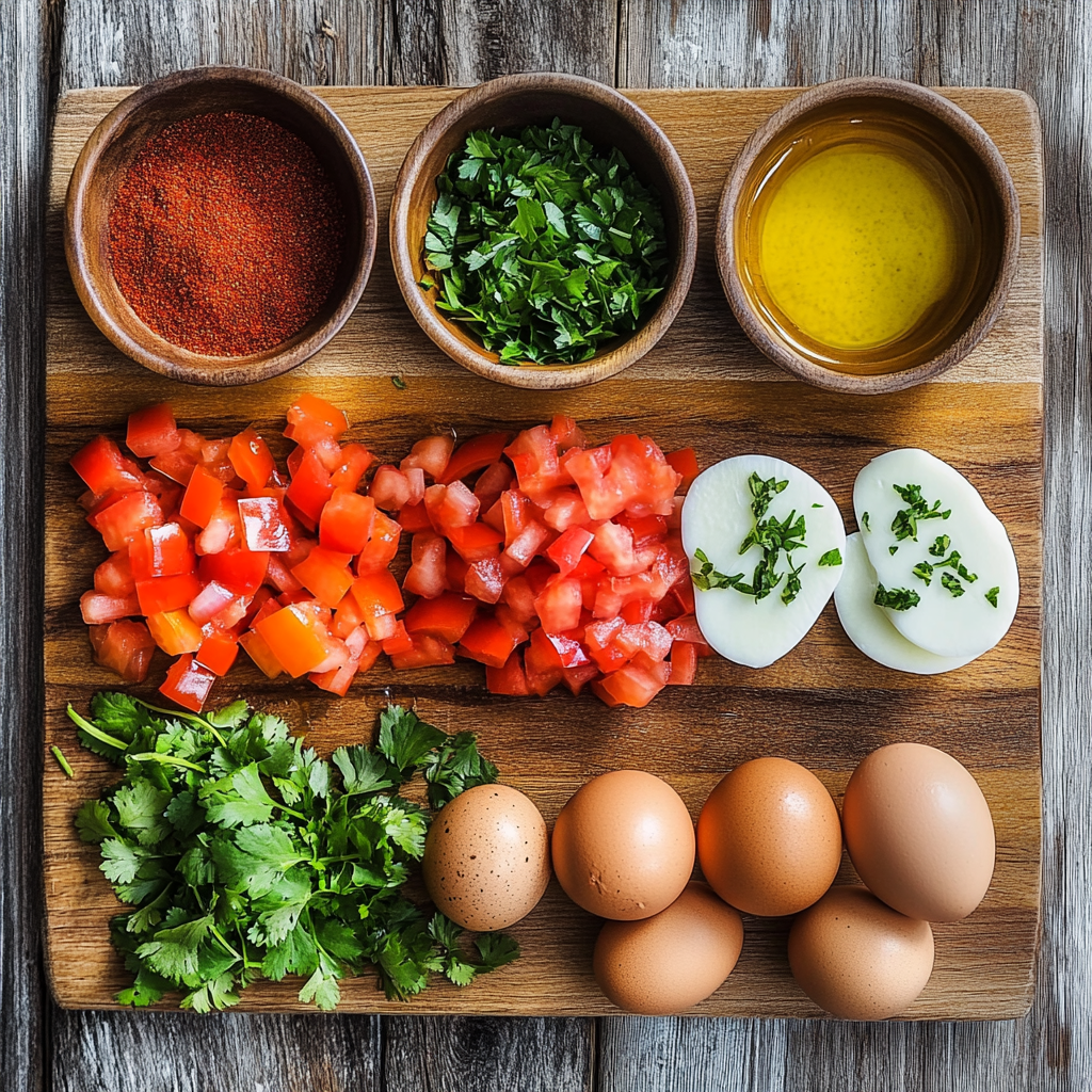 Shakshuka ingredients