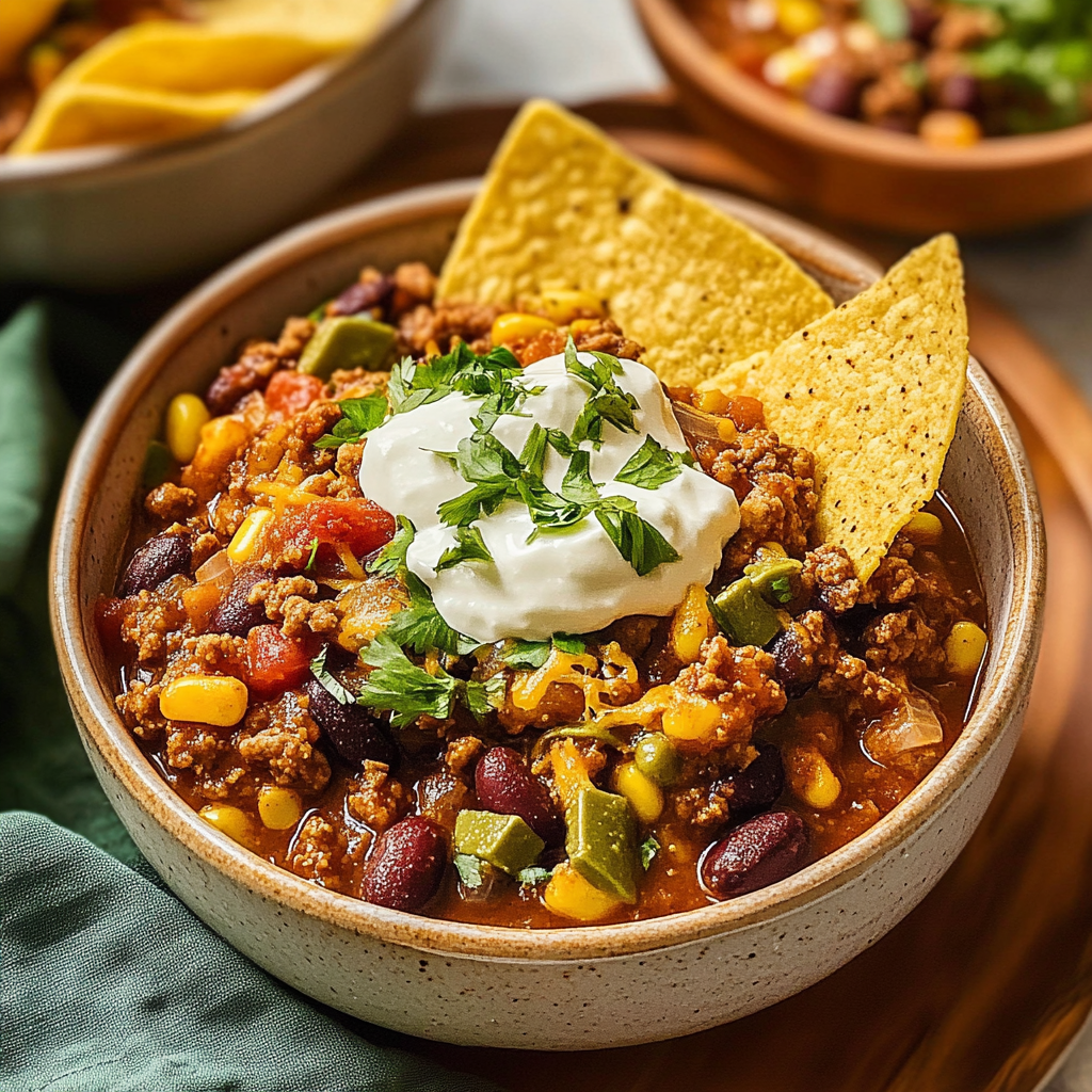 Slow Cooker Taco Chili