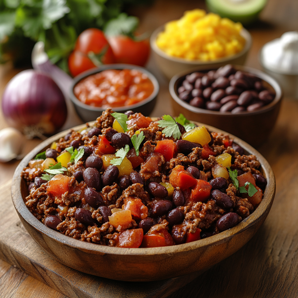 Slow Cooker Taco Chili ingredients