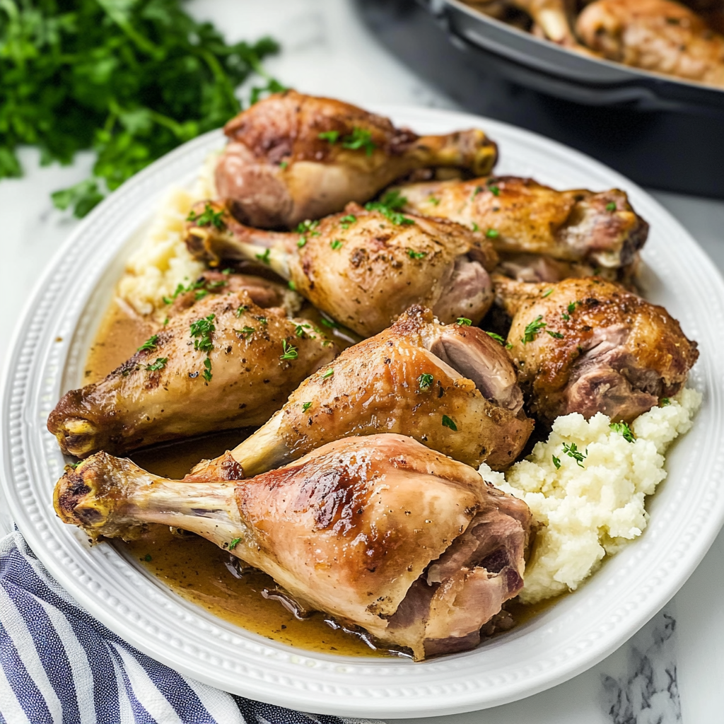 Slow Cooker Turkey Legs