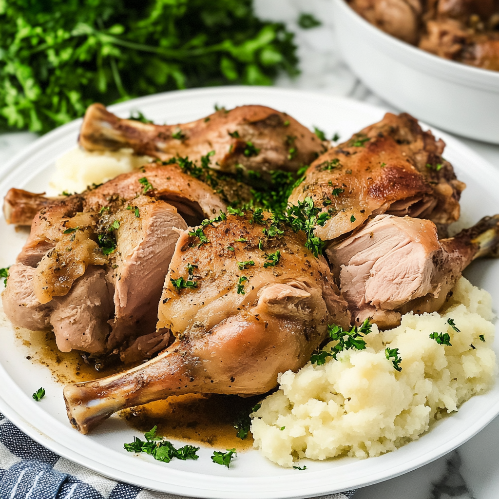 Slow Cooker Turkey Legs