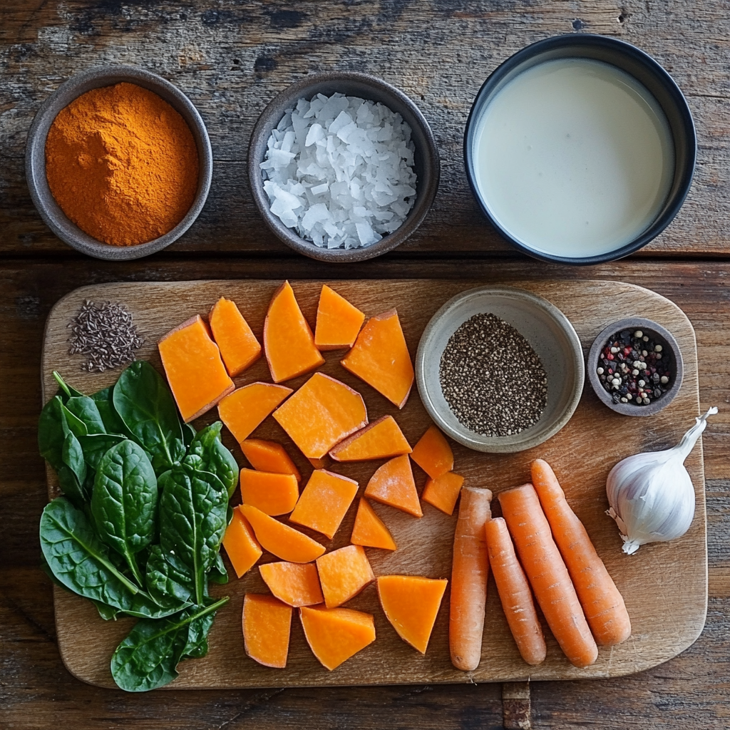 Vegan Sweet Potato Stew ingredients