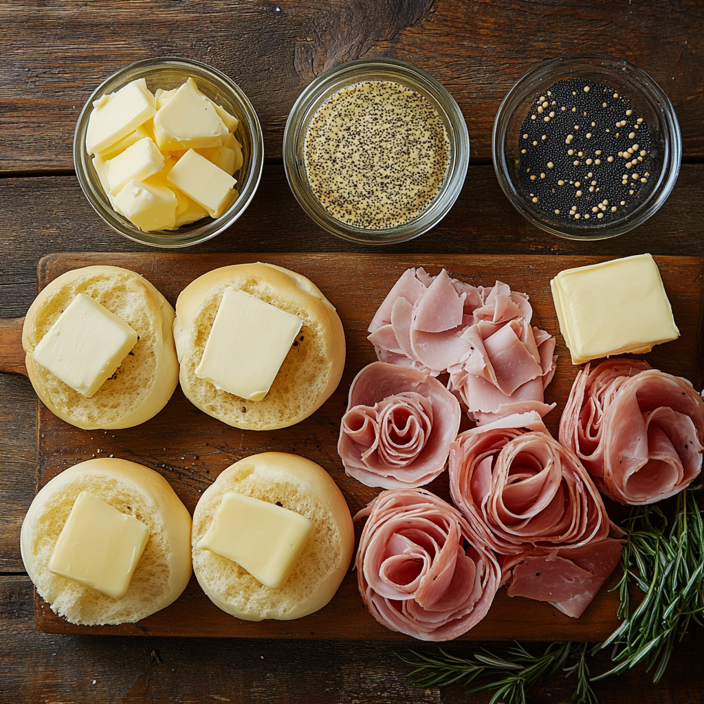 ham and swiss sliders ingredients