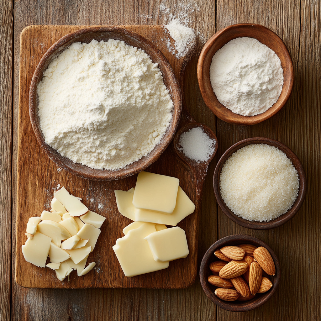 Almond Shortbread Cookies ingredients