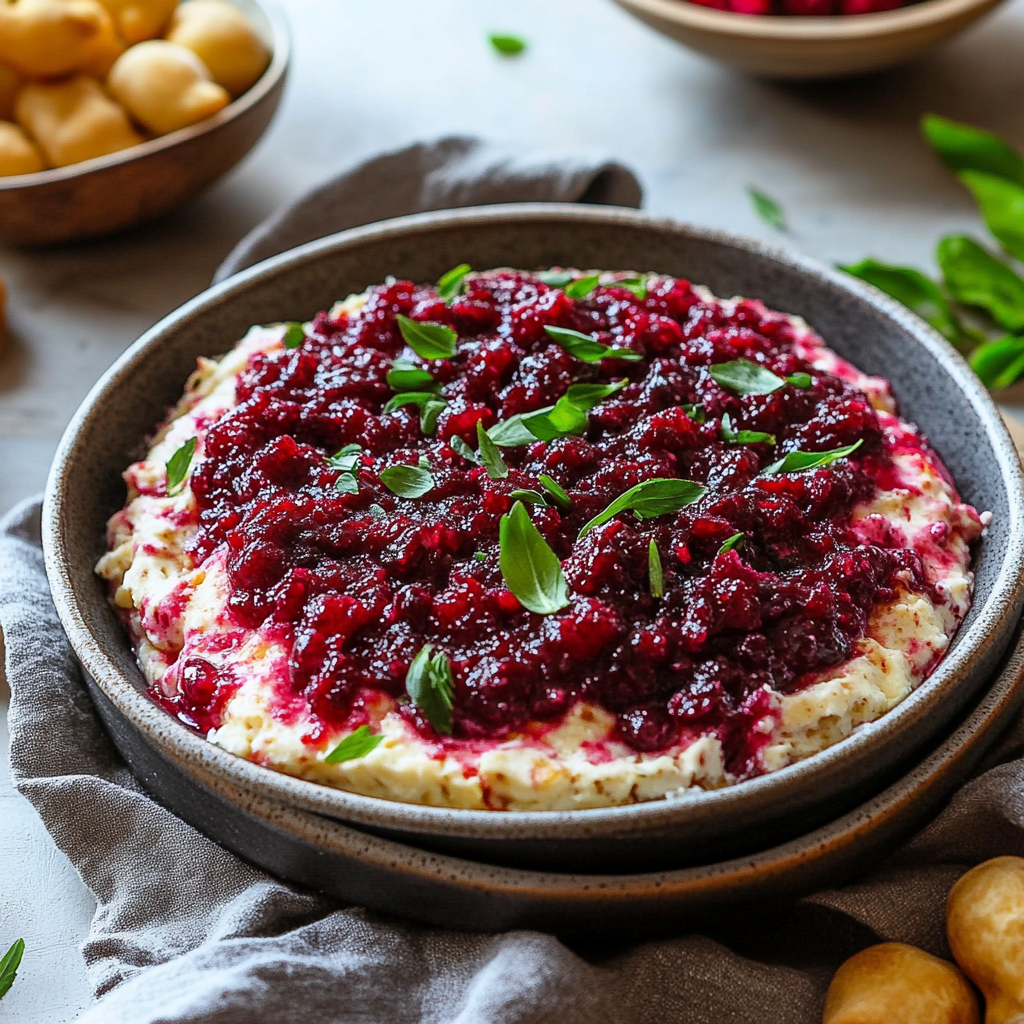 Baked Cranberry Cream Cheese Dip