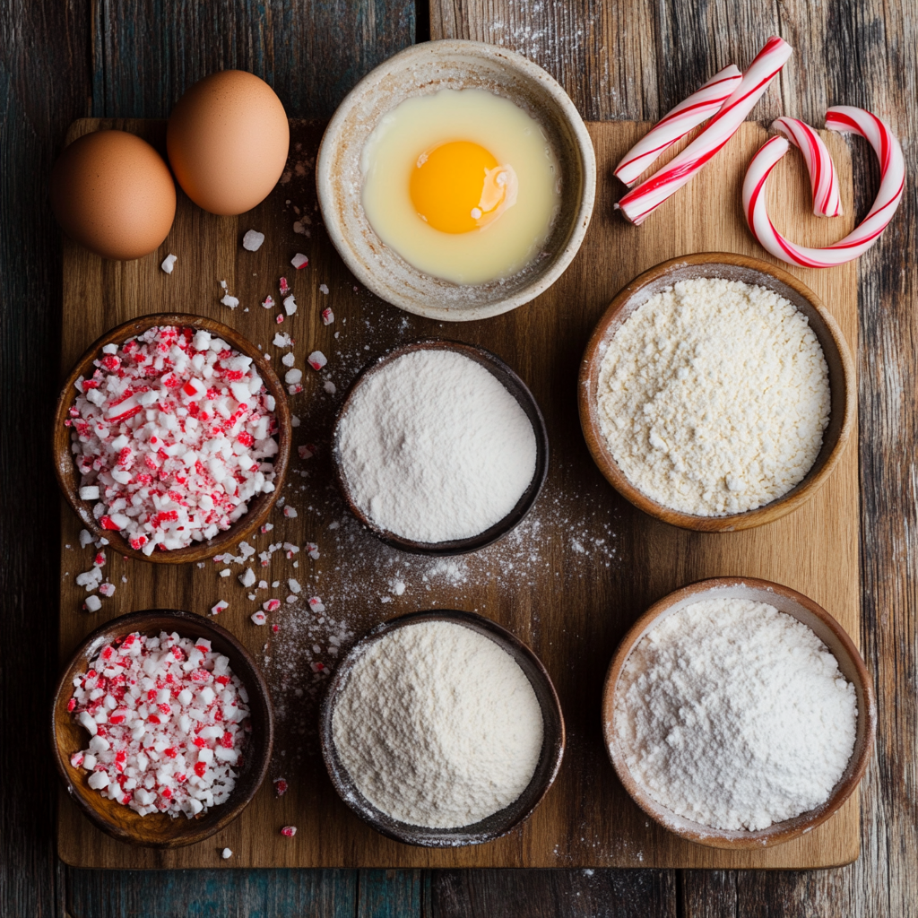 Candy Cane Cookies ingredients