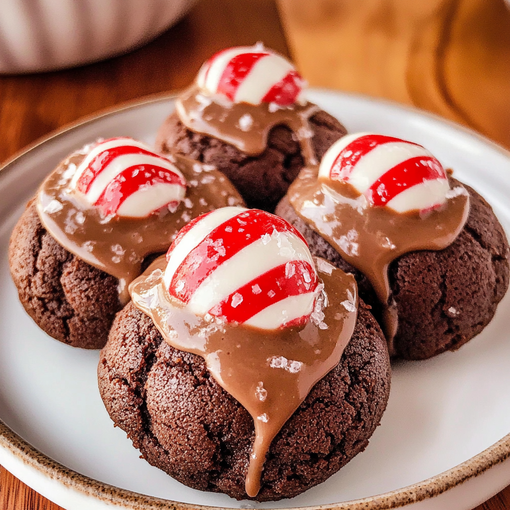 Chocolate Peppermint Blossoms