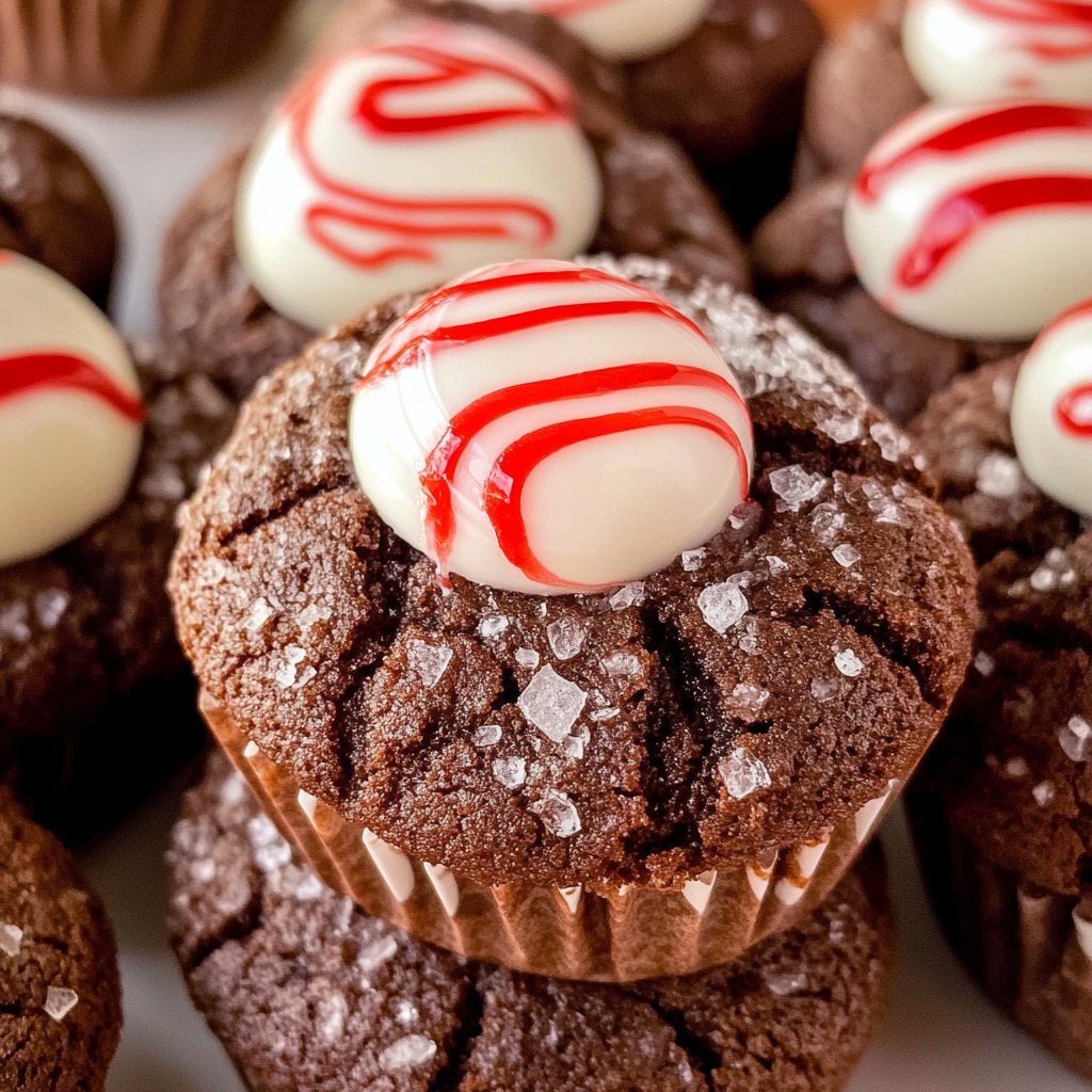 Chocolate Peppermint Blossoms