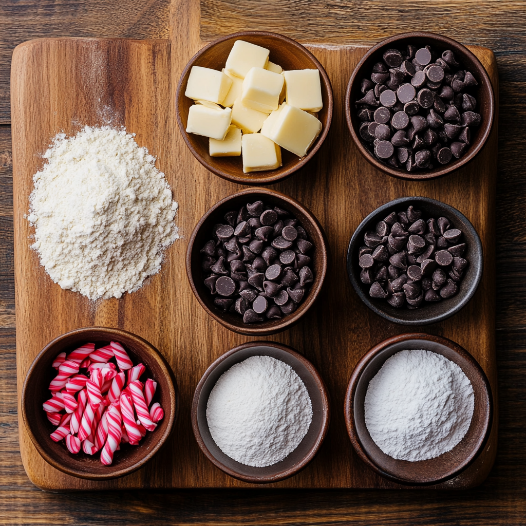 Chocolate Peppermint Blossoms ingredients