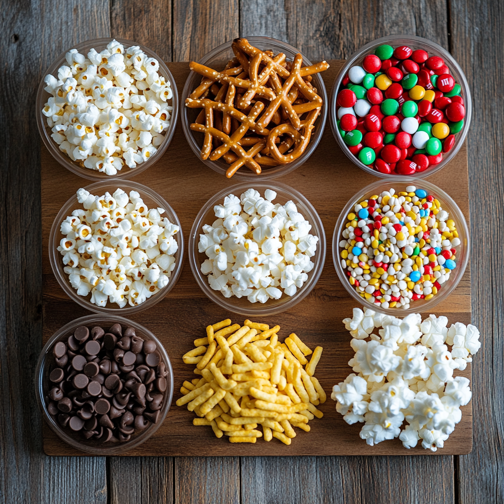 Christmas Chex Mix ingredients