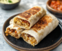 Crispy Chicken, Rice, & Bean Burritos