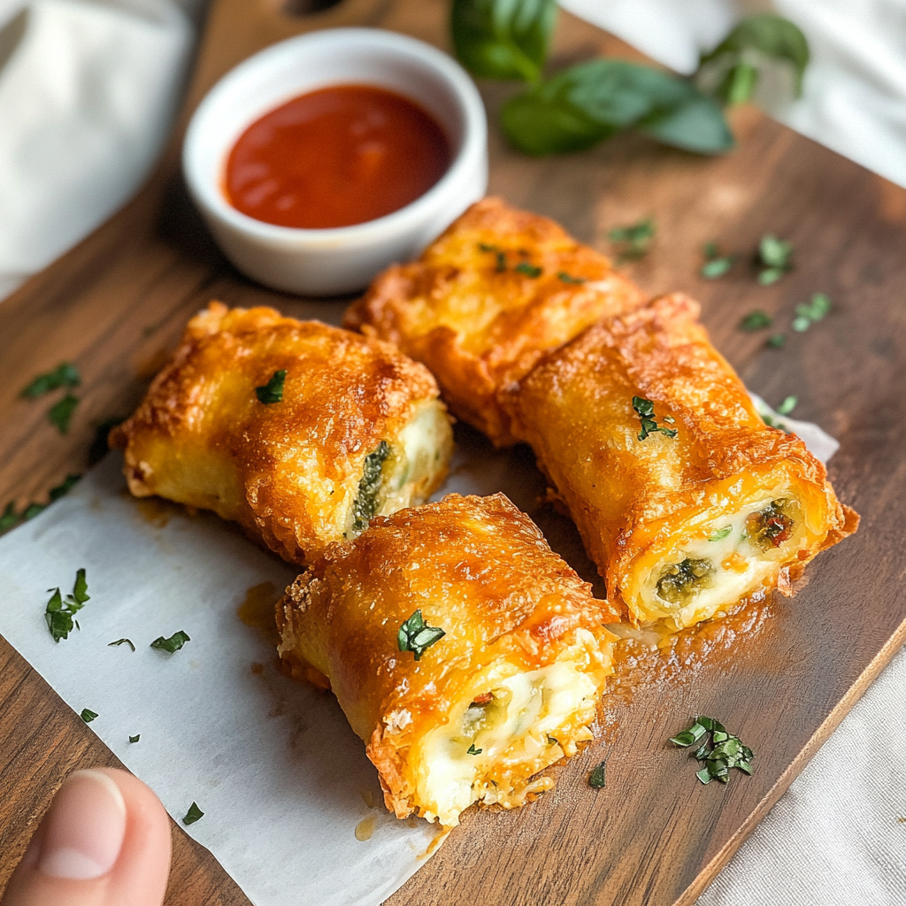 Crispy Fried Lasagna Rolls