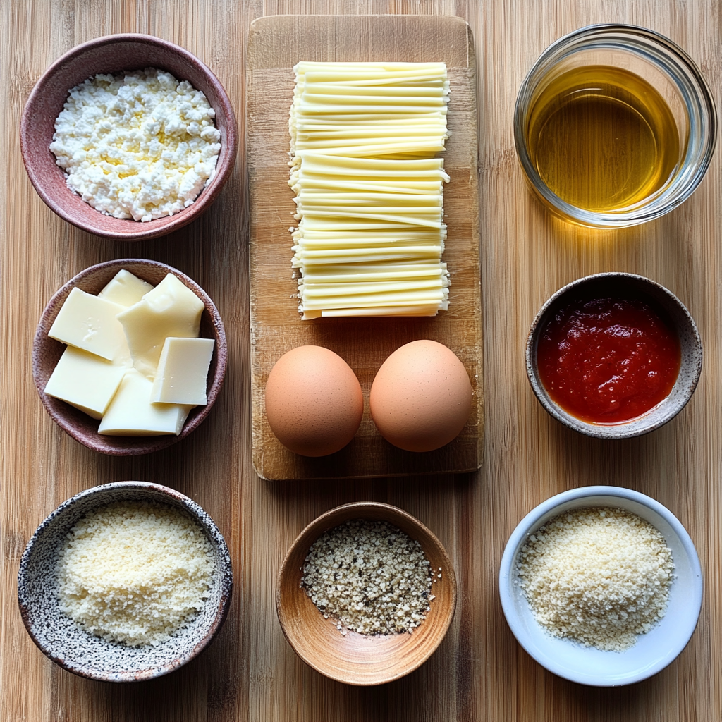 Crispy Fried Lasagna Rolls ingredients