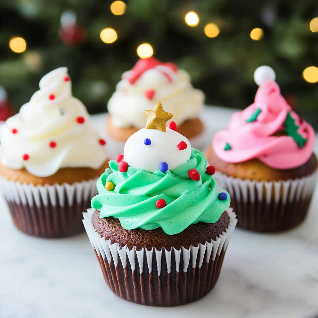 Easy Christmas Cupcakes