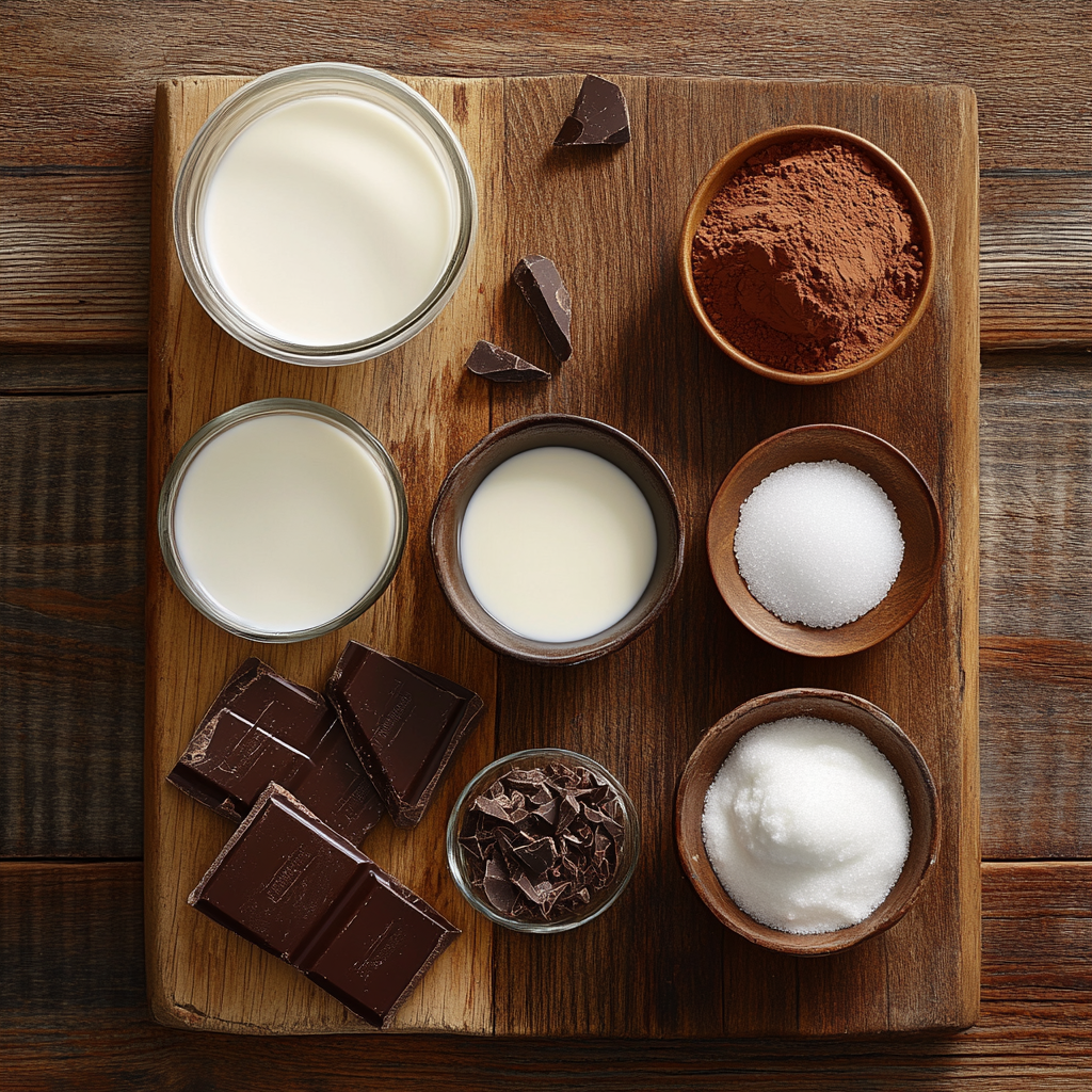 French Hot Chocolate ingredients