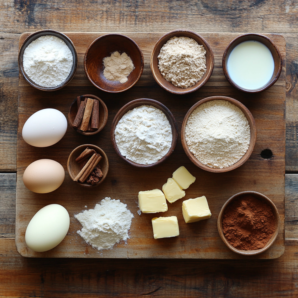 Gingerbread Layer Cake ingredients