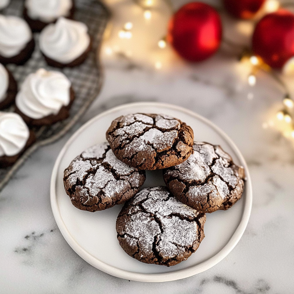 Gluten-Free Chocolate Crinkle Cookies