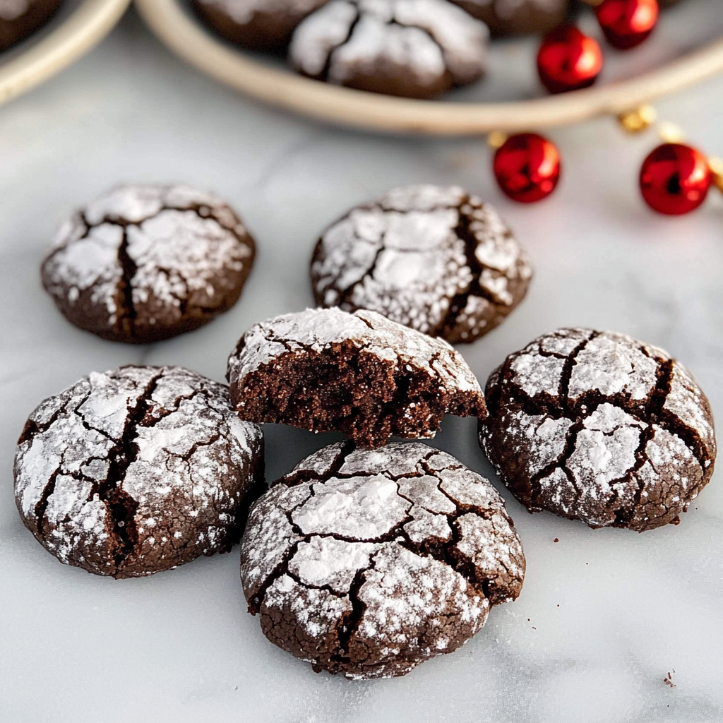 Gluten-Free Chocolate Crinkle Cookies